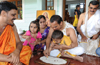 Vijayadasami: Tiny tots enter world of learning